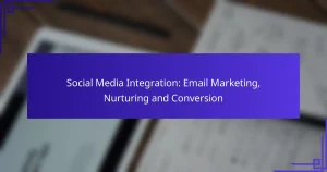 Intégration des médias sociaux : Email Marketing, Nurturing et Conversion